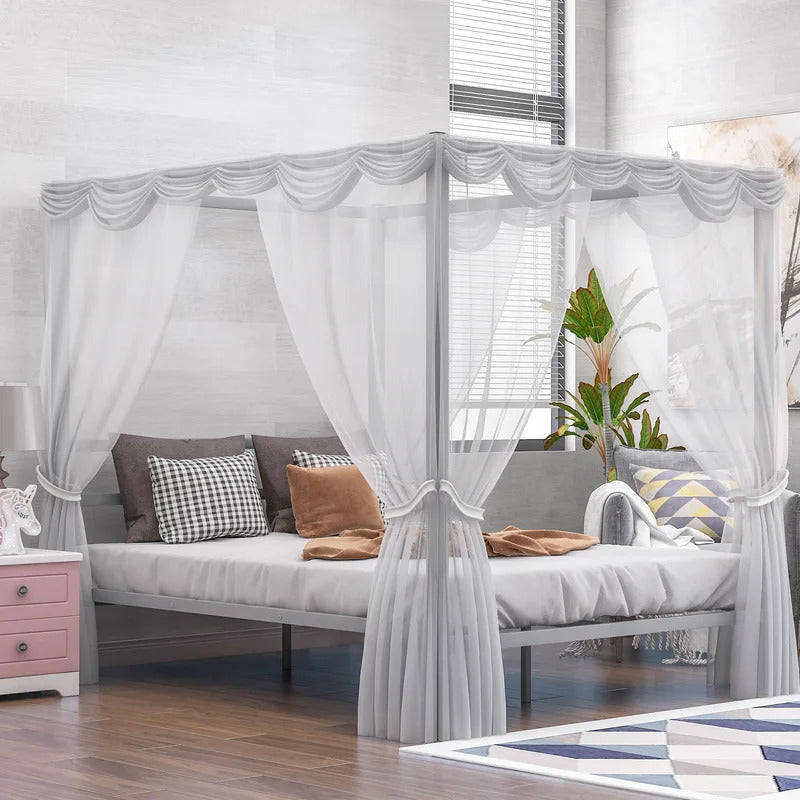 vPoster Bed:  Floreta Queen Poster Bed