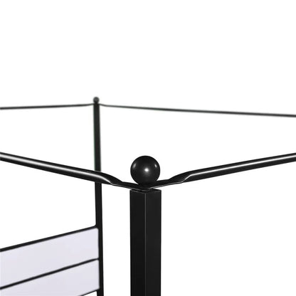 Poster Bed: Metal Queen Poster Bed