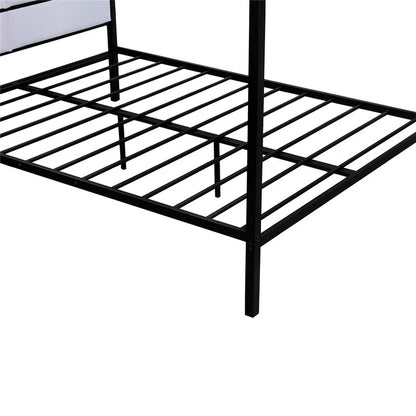 Poster Bed: Metal Queen Poster Bed