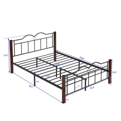 Poster Bed: Metal Twin Size Poster Bed