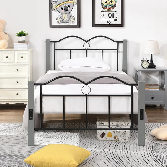 Poster Bed: Metal Twin Size Poster Bed