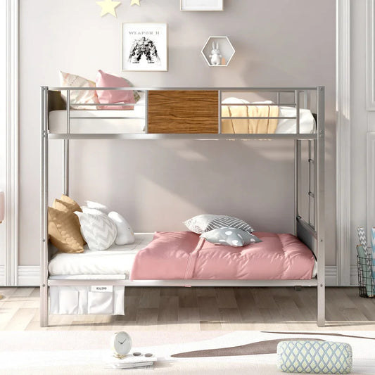 Poster Bed: Metal bunk bed
