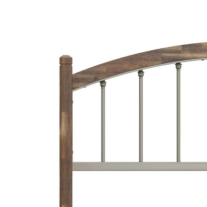 Poster Bed: Solid Wood Brown Poster Bed