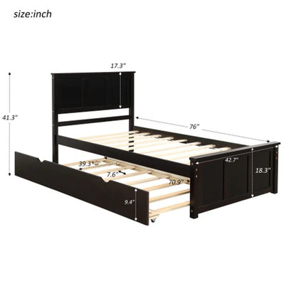 Poster Bed: Twin Storage Poster Bed
