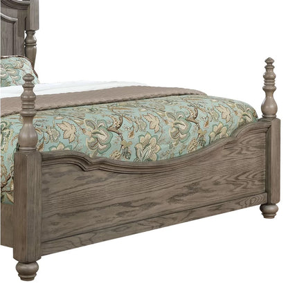 Poster Bed: Rustic Style Poster Bed
