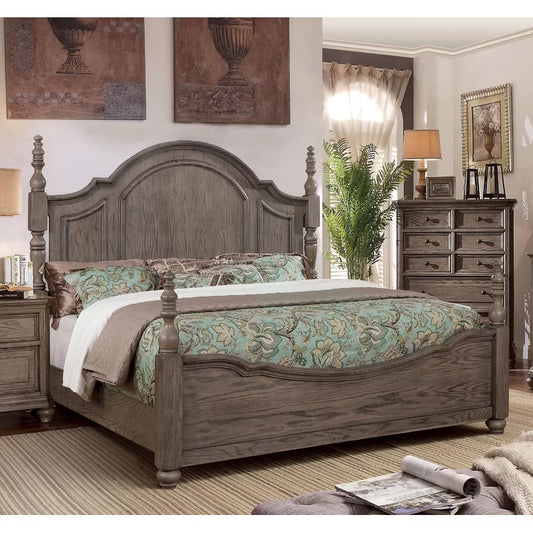 Poster Bed: Rustic Style Poster Bed