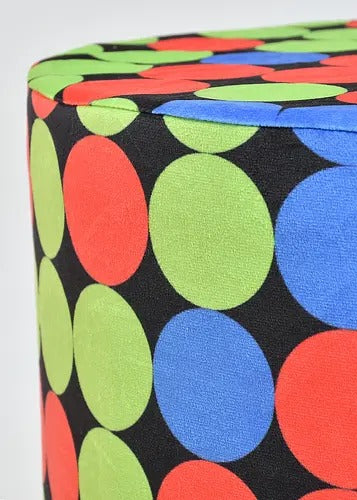 Pouffe: Dot Pouffe In Multi Colour