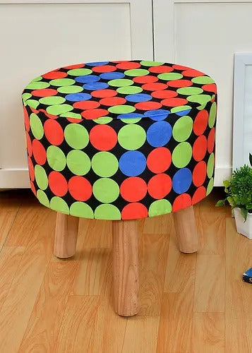 Pouffe: Dot Pouffe In Multi Colour