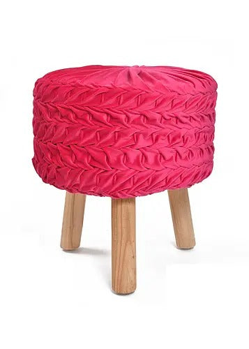 Pouffe: Salwood Legs Solid Smocking Pouffe
