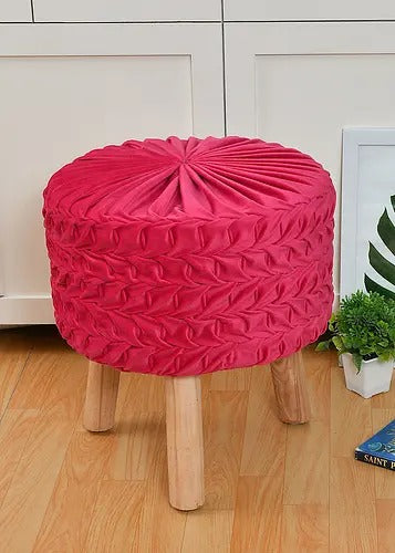 Pouffe: Salwood Legs Solid Smocking Pouffe