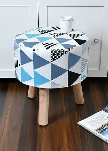 Pouffe: Traingle Pouffe With Digital Print
