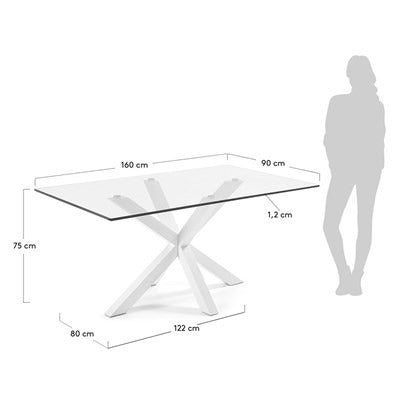 Premium Dining Table James Glass Dining Table
