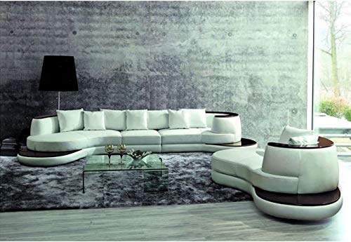 Lookchup Luxury Sofa Elegant Contemporary Sectional with Single Chaise