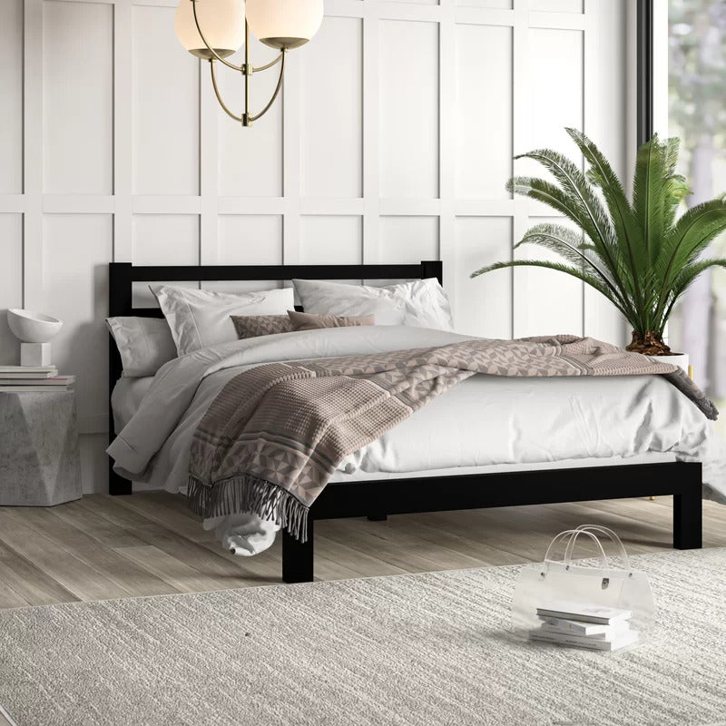 Queen Size Bed : Tufted Upholstered Standard Bed