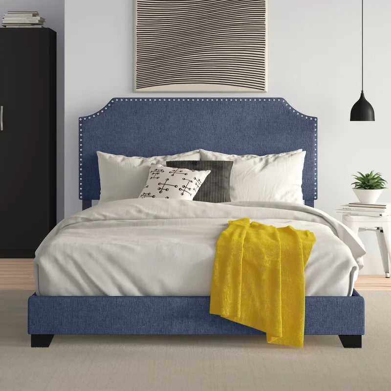 Queen Size Bed : Upholstered Standard Bed