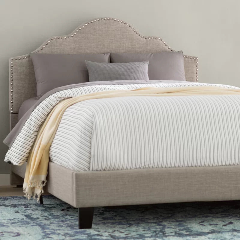 Queen Size Bed : Upholstered Standard Bed