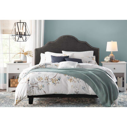 Queen Size Bed : Upholstered Standard Bed