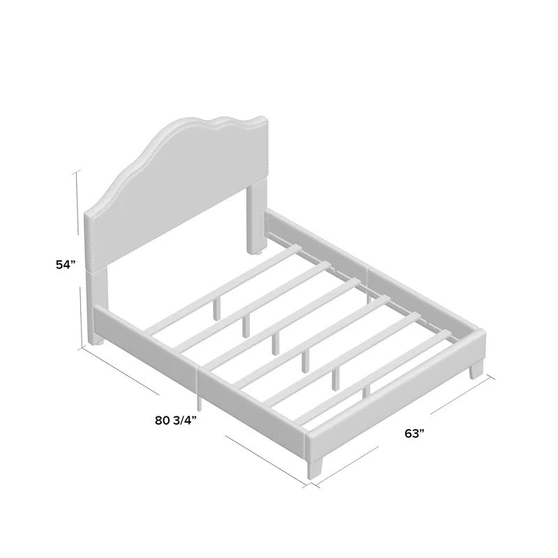 Queen Size Bed : Upholstered Standard Bed