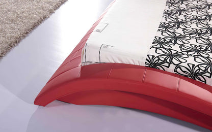 Queen Size: Leatherette Queen Size Platform Bed