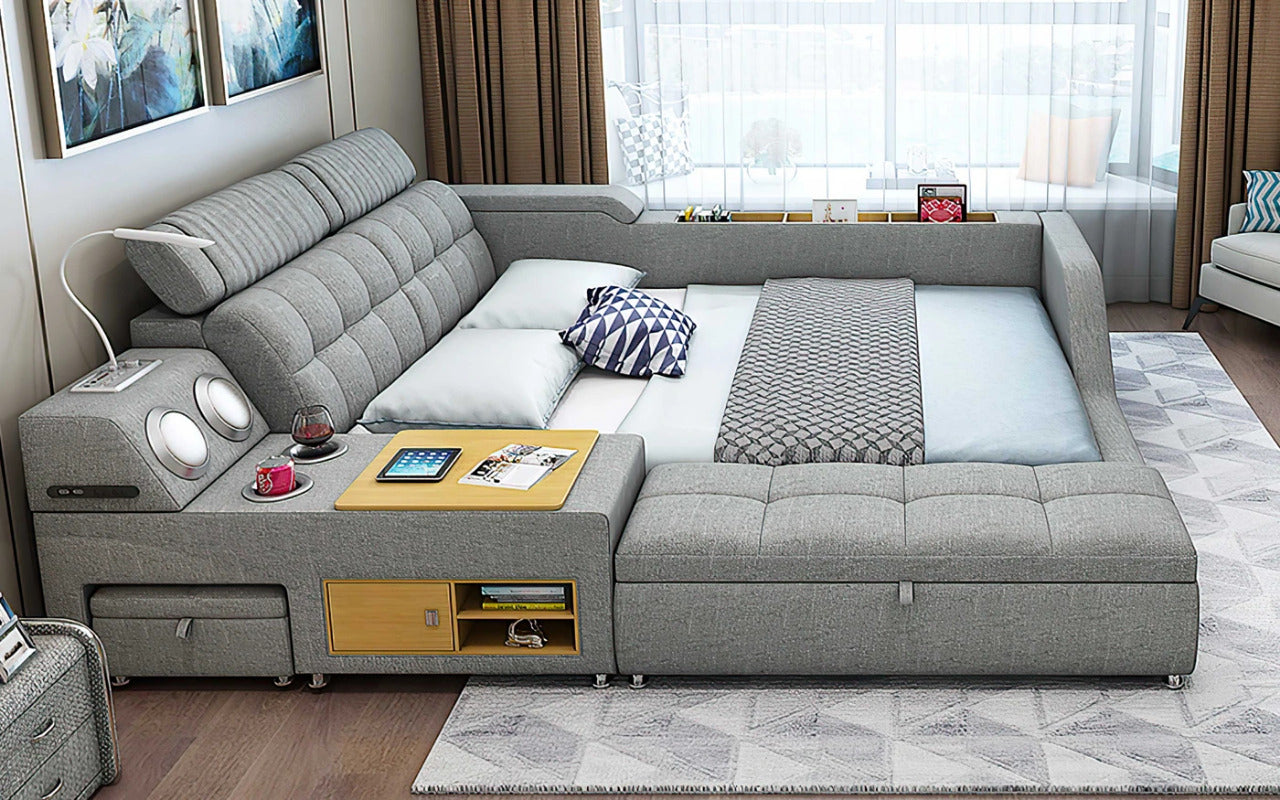 Queen Size: Multi Functional Queen Size Smart Bed