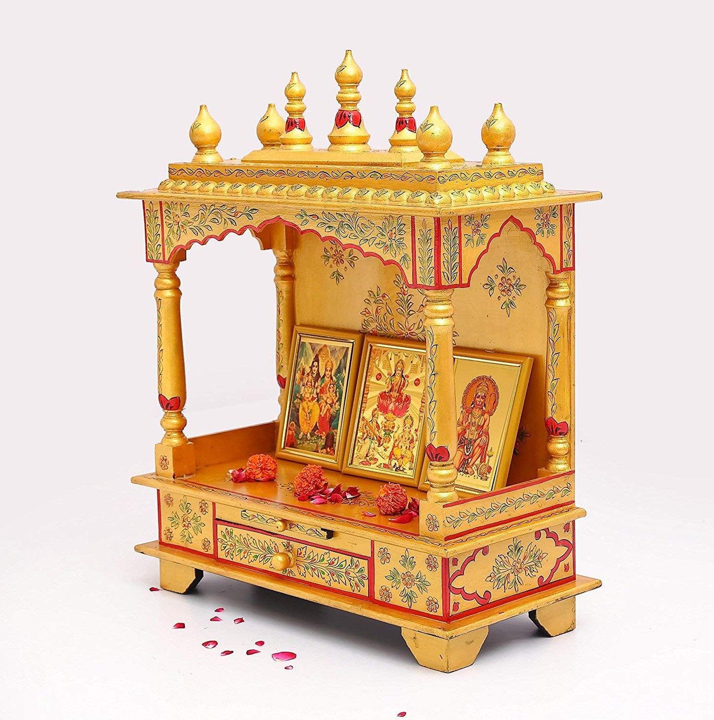 Rajasthani Ethnic Handcrafted Wooden Temple/Mandir/Pooja Ghar/Mandapam