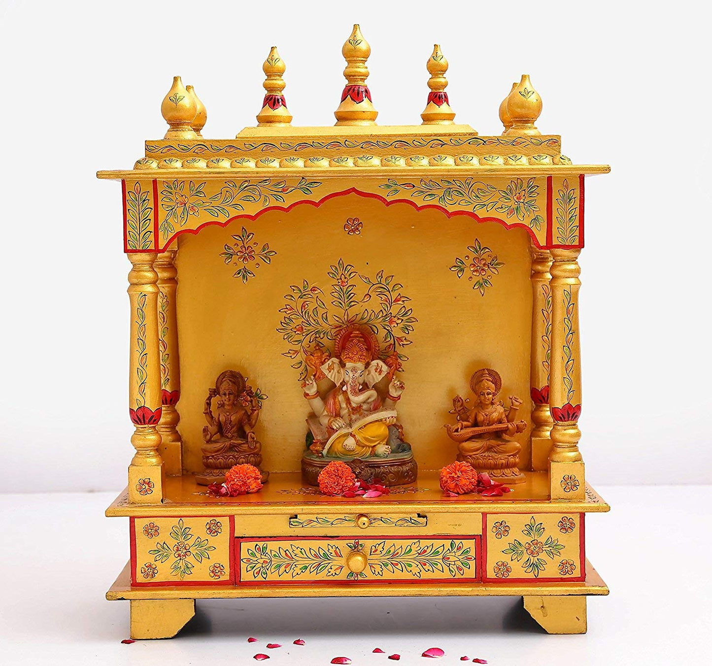 Rajasthani Ethnic Handcrafted Wooden Temple/Mandir/Pooja Ghar/Mandapam