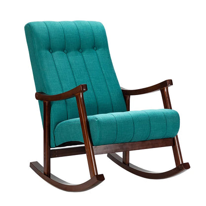 Rocking Chair: Button Tufted Back Rocking Chair