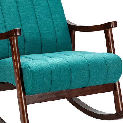 Rocking Chair: Button Tufted Back Rocking Chair