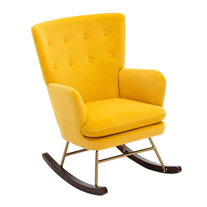 Rocking Chair: Buttoned Back Rocking Chair