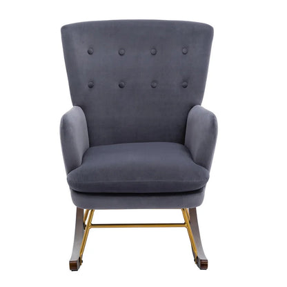 Rocking Chair: Buttoned Back Rocking Chair