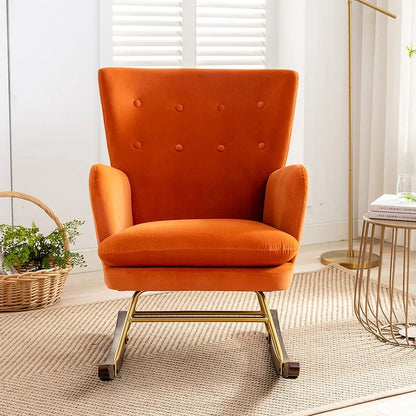 Rocking Chair: Buttoned Back Rocking Chair