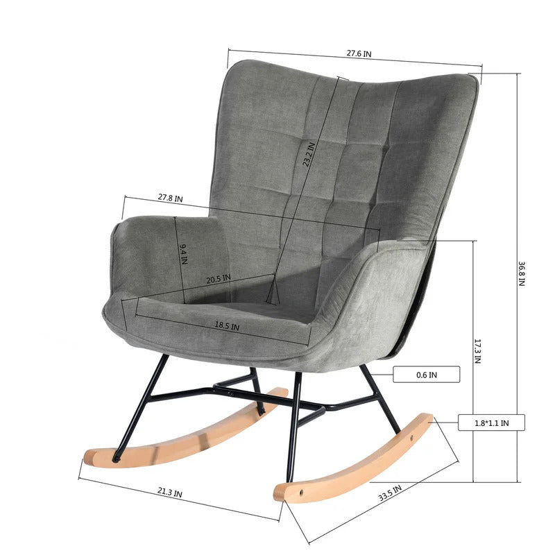 Rocking Chair: Fabric Rocking Chair