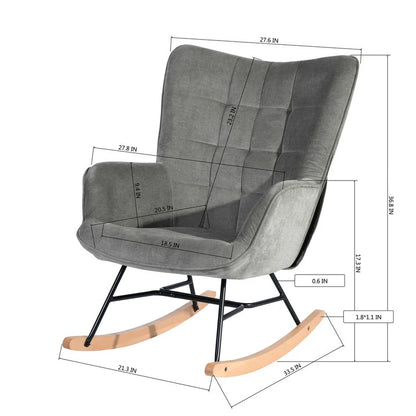 Rocking Chair: Fabric Rocking Chair