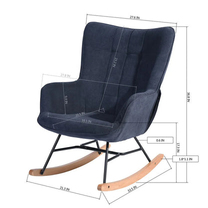 Rocking Chair: Fabric Rocking Chair