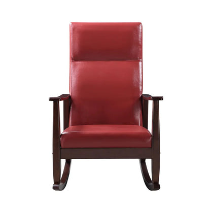 Rocking Chair: Leatherette Upholstered Rocking Chair