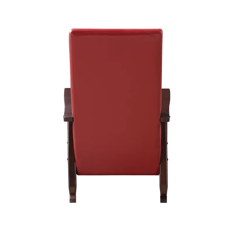 Rocking Chair: Leatherette Upholstered Rocking Chair