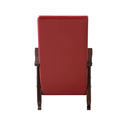 Rocking Chair: Leatherette Upholstered Rocking Chair