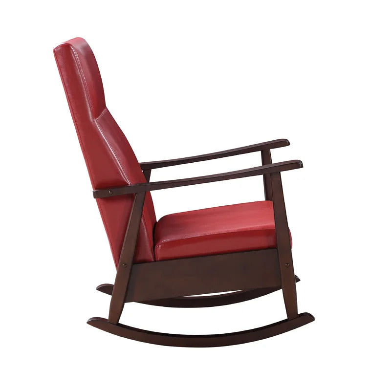 Rocking Chair: Leatherette Upholstered Rocking Chair