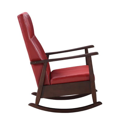 Rocking Chair: Leatherette Upholstered Rocking Chair