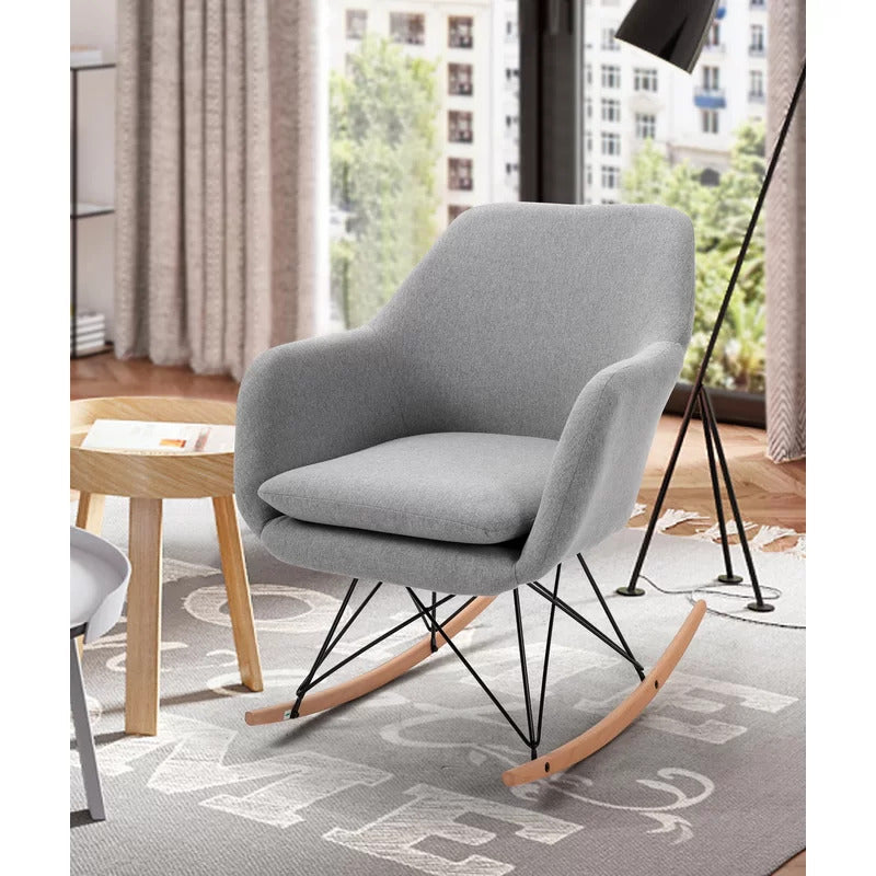 Rocking Chair: Modern Fabric Rocking Chair