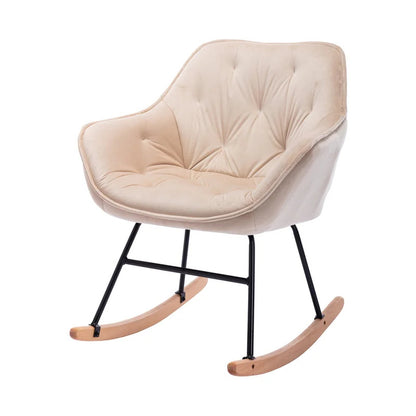Rocking Chair: Modern Velvet Rocking Chair