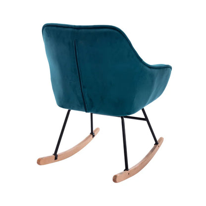 Rocking Chair: Modern Velvet Rocking Chair