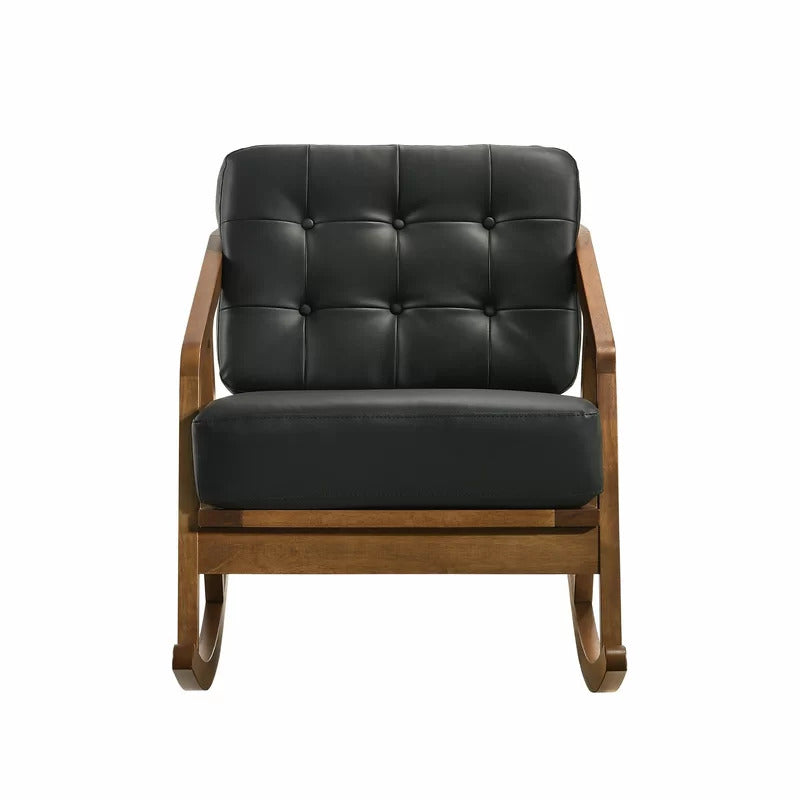 Rocking Chair: Tufted Buttoned Rocking Chair