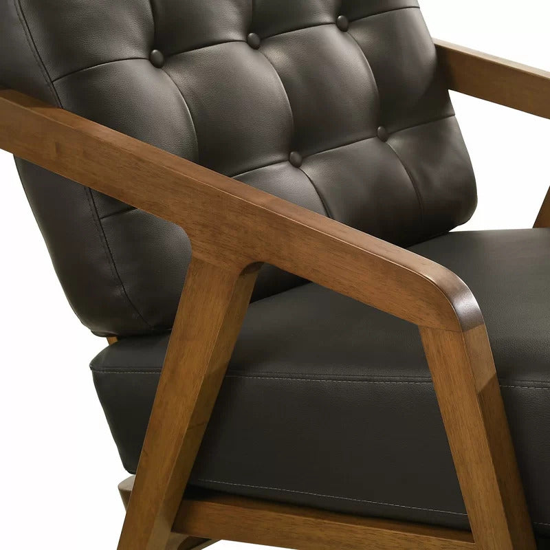 Rocking Chair: Tufted Buttoned Rocking Chair