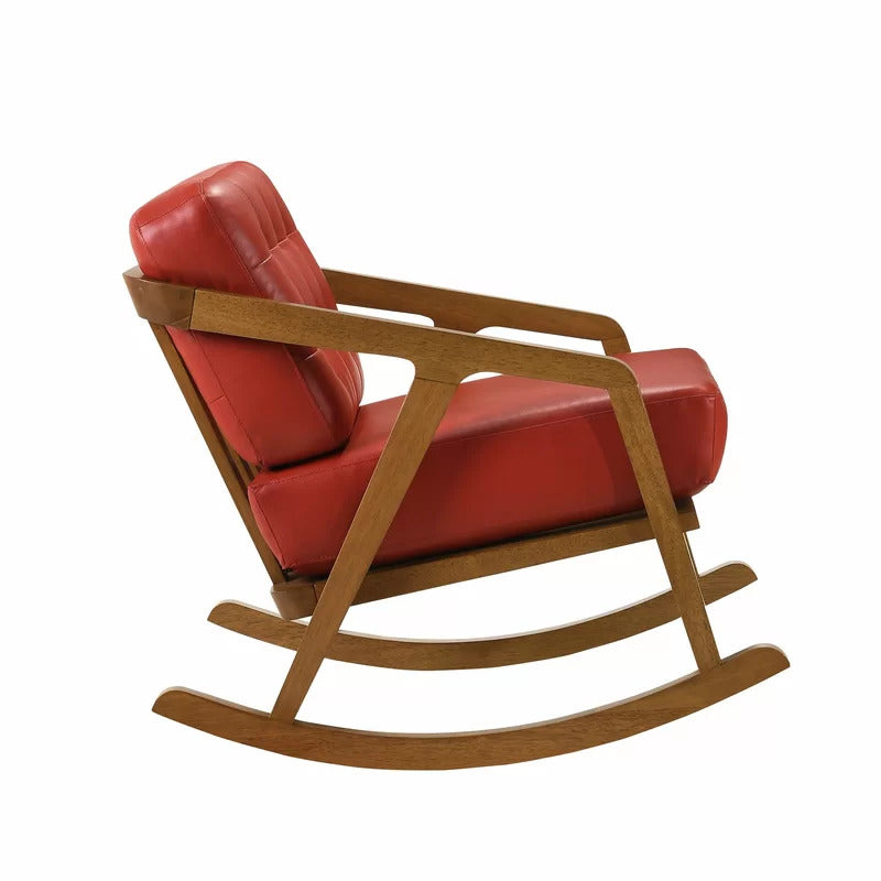 Rocking Chair: Tufted Buttoned Rocking Chair