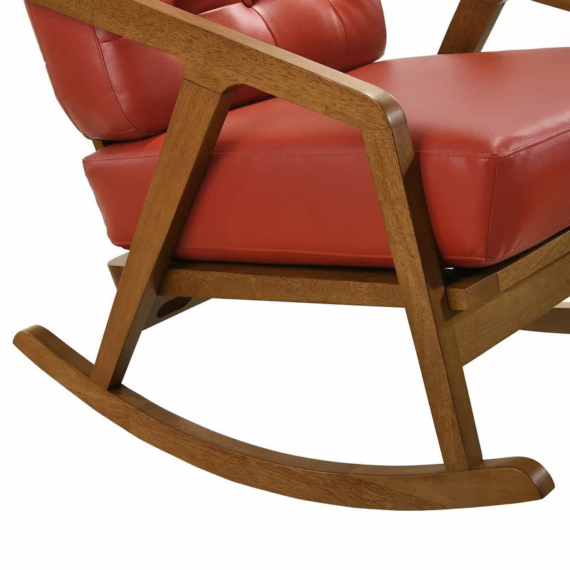 Rocking Chair: Tufted Buttoned Rocking Chair
