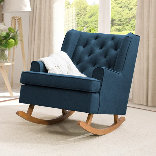 Rocking Chair: Tufted Designed Rocking Chair