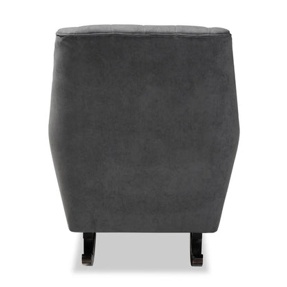 Rocking Chair: Upholstered Wood Rocking Chair