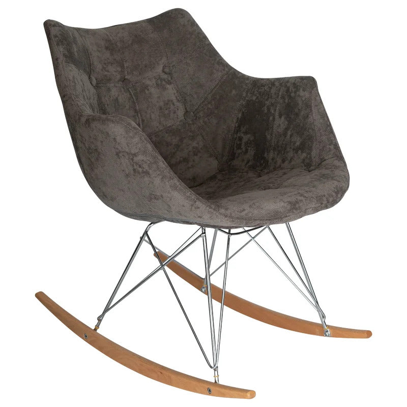 Rocking Chair: Velvet Comfort Rocking Chair