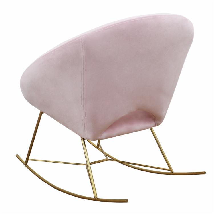 Rocking Chair: Velvet Rocking Chair